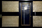 Art Deco lobby door in 675 Walton, a coop building